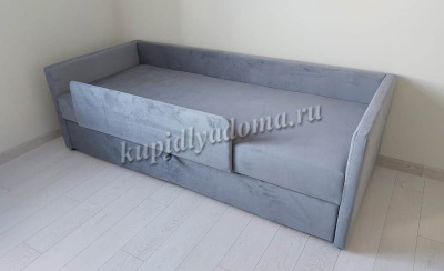 Кровать Саманта 0.8 (Серый) 
