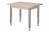 Стол обеденный поворотно-раскладной Бридж на опоре брифинг-хром (Дуб белфорт)