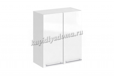 Шкаф верхний ШВ 600 Кухня Ксения (Белый глянец)