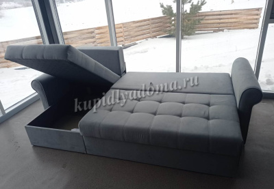 Угловой диван-кровать Нури ДУ Вариант-1 (Банни 09)