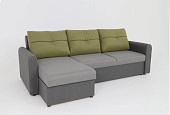 Угловой диван-кровать Амур ДУ комплектация 3 (Ньютон лайт беж/Ньютон дарк браун) 2 кат